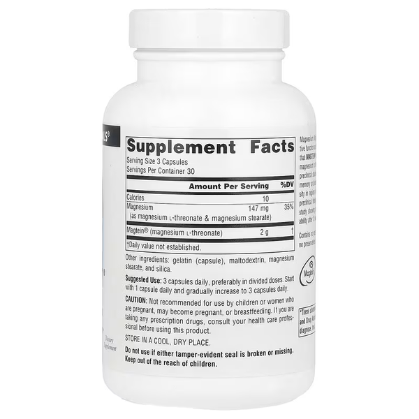 Source Naturals Magtein Magnesium L-Threonate 90 капсул 02485 фото