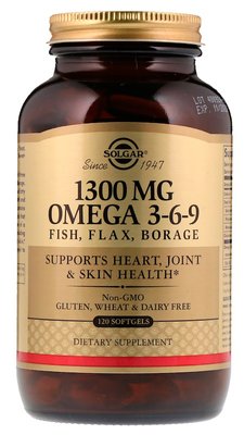 Solgar Omega 3-6-9 1300 мг 120 капсул 12098 фото