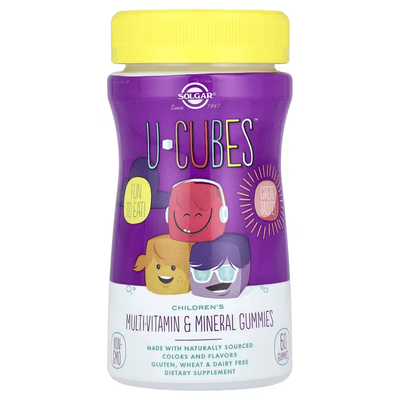 Solgar U-Cubes Children's Multi-Vitamin 60 Gummies 27305 фото