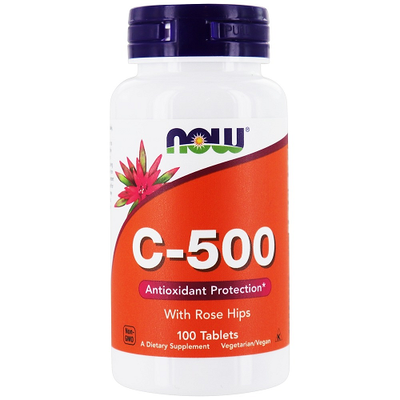 Now Foods Vitamin C-500 100 таблеток 37420 фото