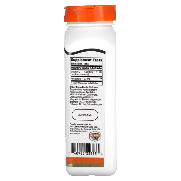 21st Century Vitamin C 1000 mg with Rose Hips 110 таблеток 22383 фото